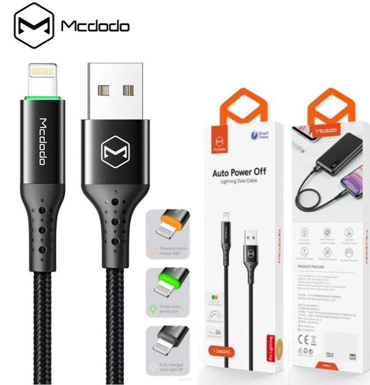 Phone cable McDodo CA-741 1.2M iPhone Auto Disconnect