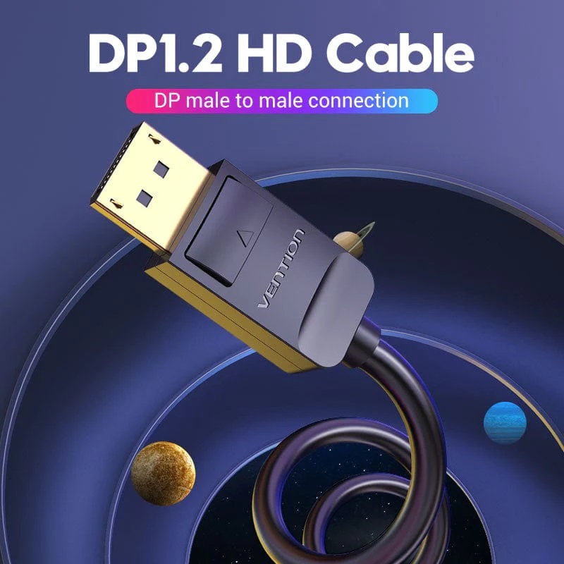 VENTION HACBG DP Cable 1.5M Black