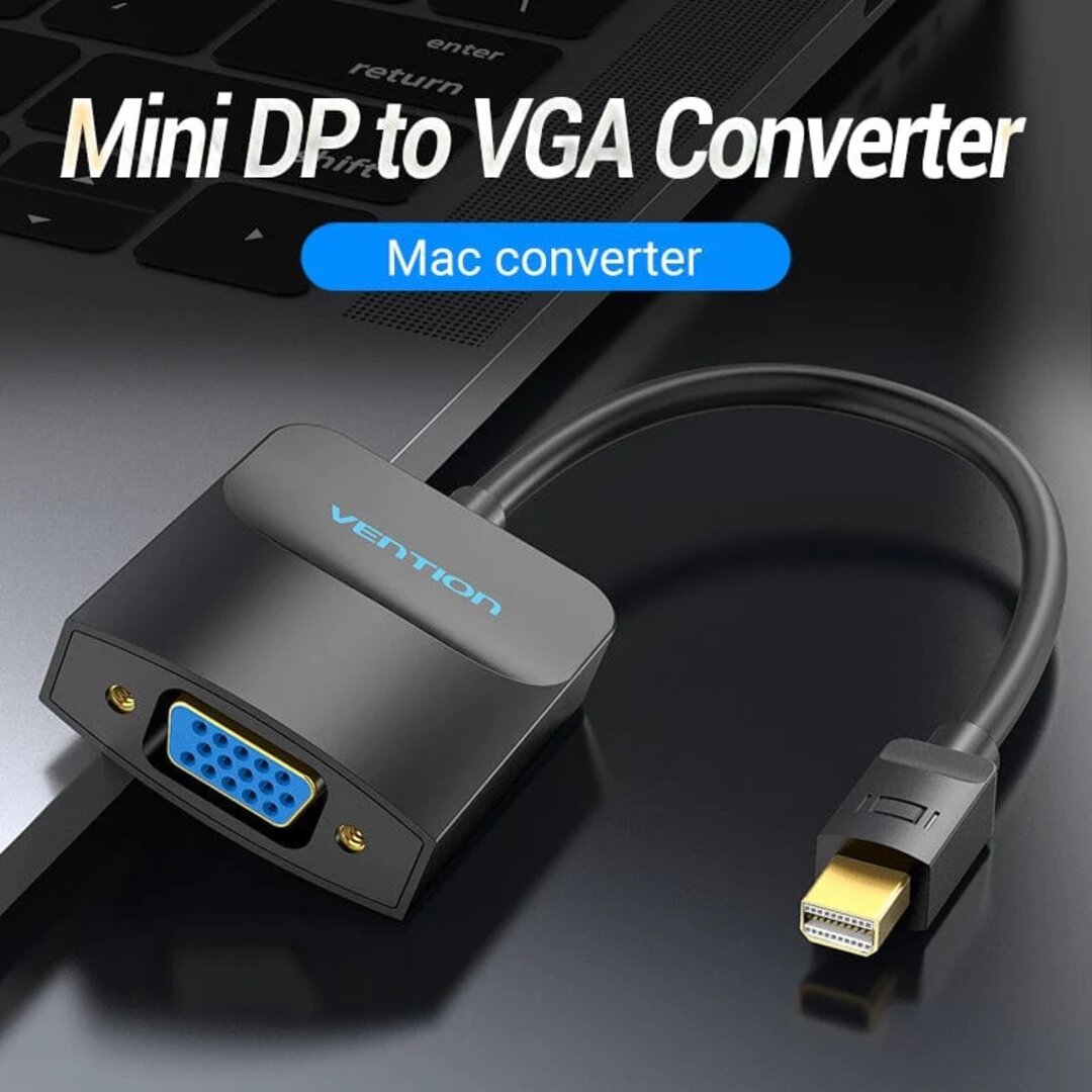 VENTION HBDBB Mini DP to VGA Converter 0.15M Black