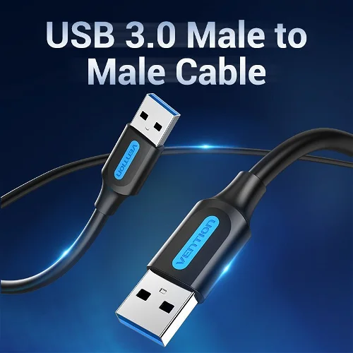 VENTION CONBF USB 3.0 A Male to A Male  Cable 1M Black PVC Type
