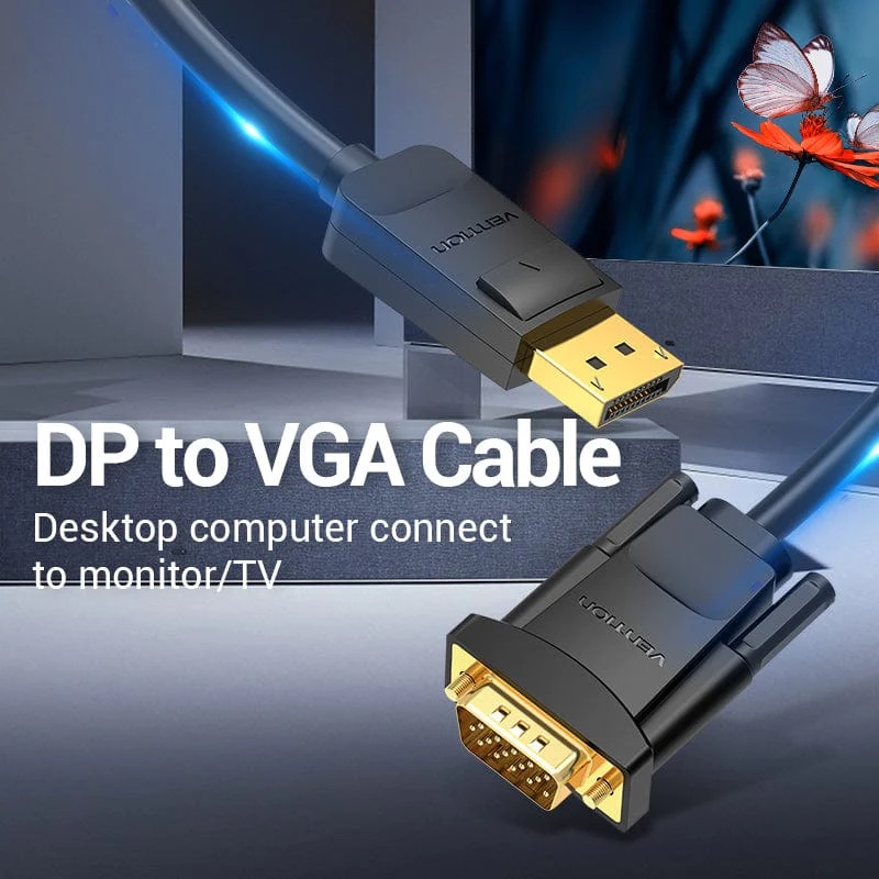 VENTION HBLBH DP to VGA Cable 2M Black