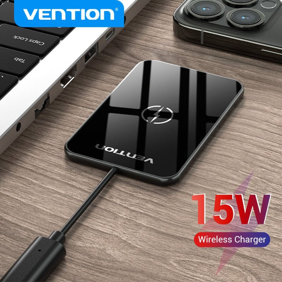 VENTION FGBBAG Wireless Charger 15W Ultra-thin Mirrored Surface Type