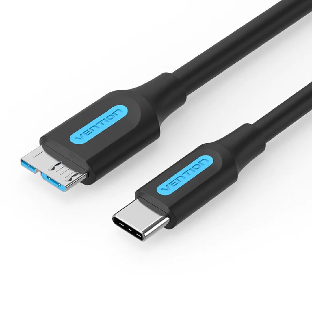 VENTION CQABD USB 3.0 C Male to Micro-B Male 2A Cable 0.5M Black