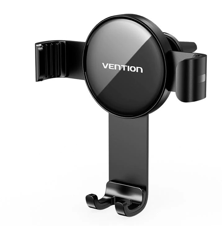 VENTION KCSB0 Auto-Clamping Car Phone Mount With Duckbill Clip Black Disc Fashion Type