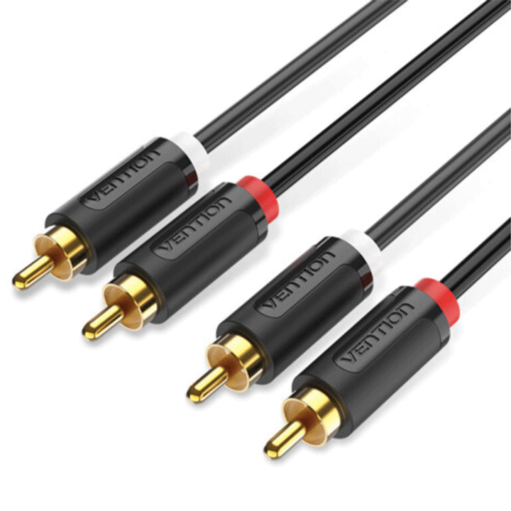 VENTION BCMBJ 2-Male to 2-Male RCA Cable 5M Black