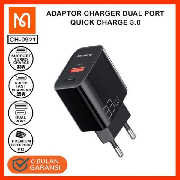 Phone charger McDodo CH-0921 33W Fast Charger EU Plug