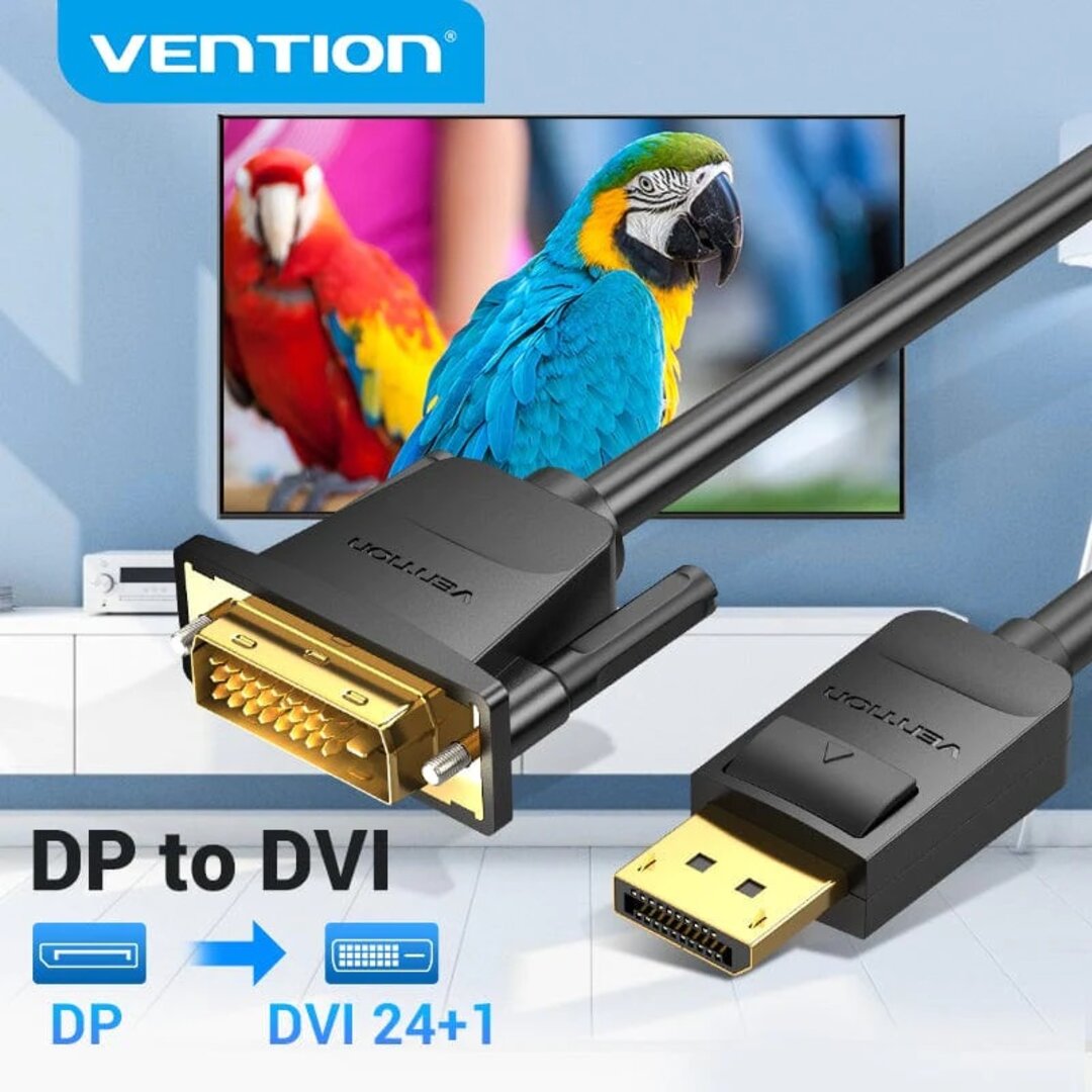 VENTION HAFBG DP to DVI Cable 1.5M Black