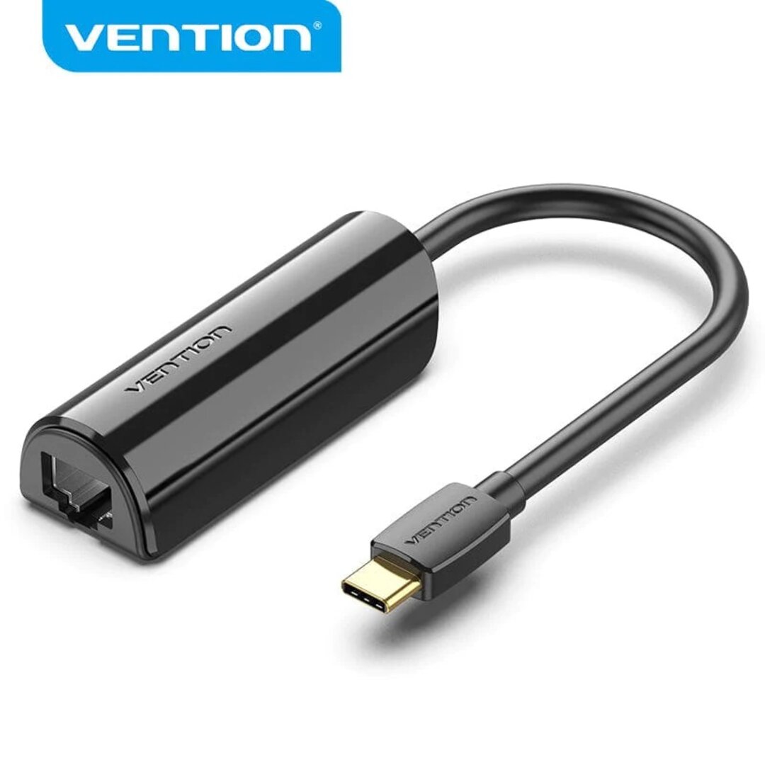 VENTION CFBBB USB-C to Gigabit Ethernet Adapter 0.15M Black