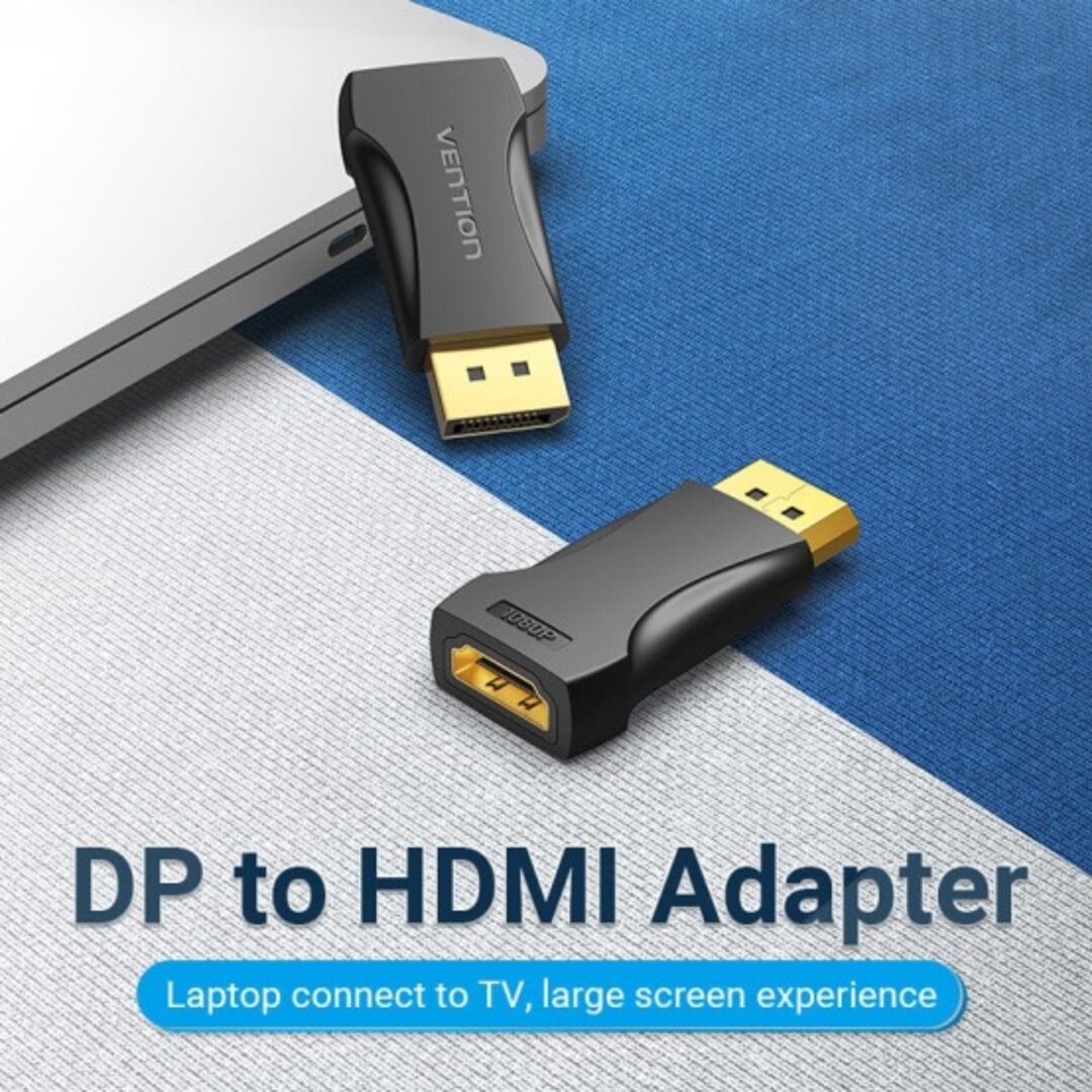 VENTION HBOB0 DisplayPort Male to HDMI Female Adapter Black 